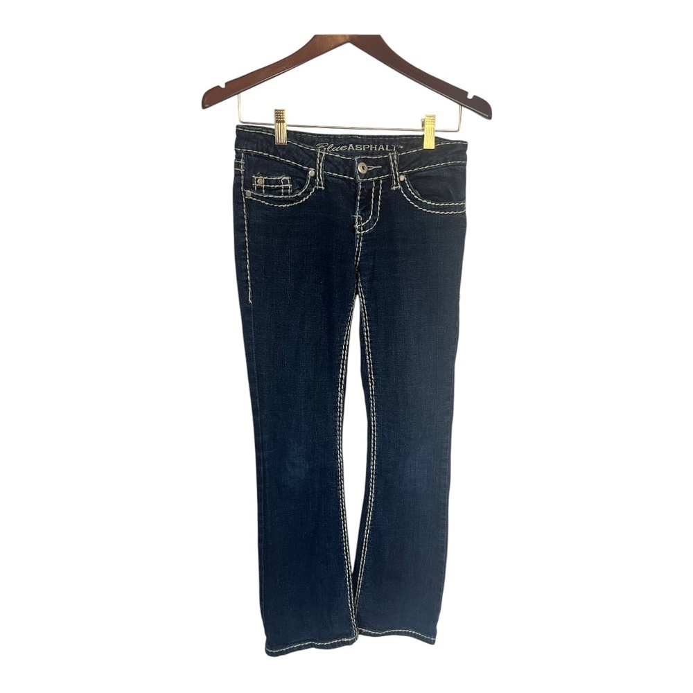 Y2K Blue Asphalt Low Rise Denim 3